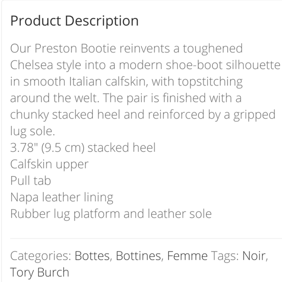 Tory Burch Preston 95mm Lug Sole Bootie - Picture 16 of 16